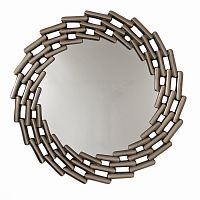 зеркало большое круглое в витой раме silver leaf в Иваново