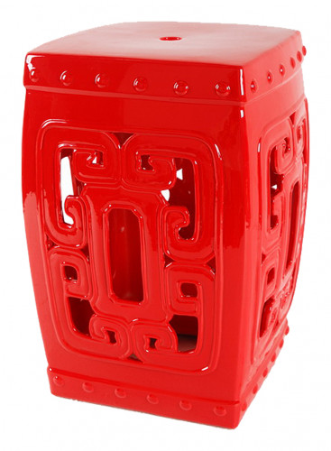 керамический столик-табурет oriental stool red в Иваново