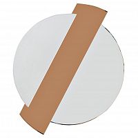 зеркало круглое с коричневой зеркальной вставкой 86x107x2,5 см в Иваново