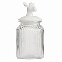 декоративная банка с крышкой deer средняя в Иваново