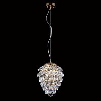 подвесной светильник crystal lux charme sp3+3 led gold/transparent в Иваново