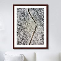 картина: winter road view в Иваново