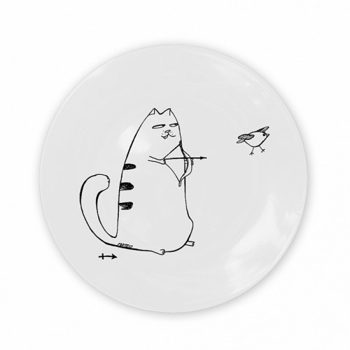 тарелка кот-стрелец в Иваново