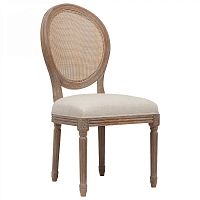 стул vintage french round cane back кремовый лён в Иваново