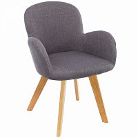 стул деревянный стул asia wooden legs / grey fabric в Иваново