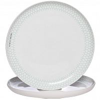 тарелка белая с бирюзовым рисунком 30*30*3,3 в Иваново