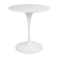 стол eero saarinen style tulip table top mdf d70 глянцевый белый в Иваново