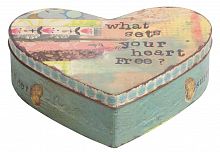 металлическая декоративная коробка (шкатулка) в виде сердца heart в Иваново