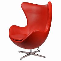 кресло arne jacobsen style egg chair красное в Иваново