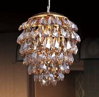 подвесной светильник crystal lux charme sp3+3 led gold/amber в Иваново