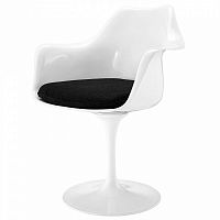 стул eero saarinen style tulip armchair черная подушка в Иваново