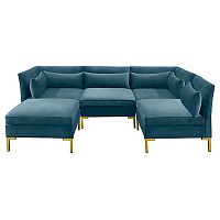 диван zara sectional угловой синий в Иваново