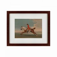 картина: chestnut racehorse exercised by a trainer, 1730 в Иваново