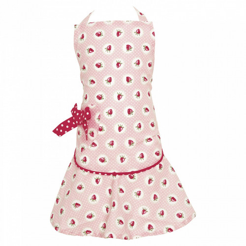 детский фартук w/bow strawberry pale pink в Иваново