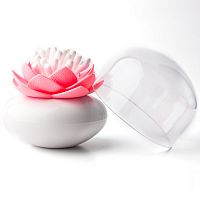 контейнер для хранения ватных палочек lotus белый-розовый в Иваново