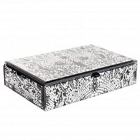 шкатулка для украшений кобра серая 23x15x5 см в Иваново
