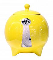 декоративная ваза с крышкой пьеро форназетти la chiave yellow в Иваново