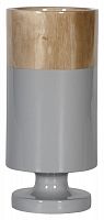 ваза настольная rustic chic tube wood grey в Иваново