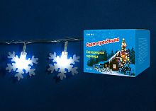 светодиодная гирлянда «снежинки-2» 700см (07935) uniel uld-s0700-050/dta white ip20 snowflakes-2 в Иваново