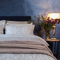 комплект постельного белья decoflux сатин семейный victoria ivory в Иваново