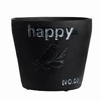 цветочный горшок happy чёрный в Иваново