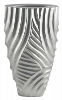 ваза с объемным рельефом 52 см frost pattern серебро в Иваново
