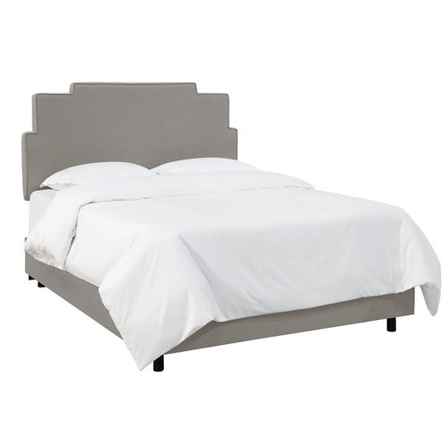 кровать двуспальная 160х200 серая paxton gray linen в Иваново