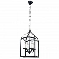 дизайнерская подвесная люстра spot light cage 9500404 черная в Иваново