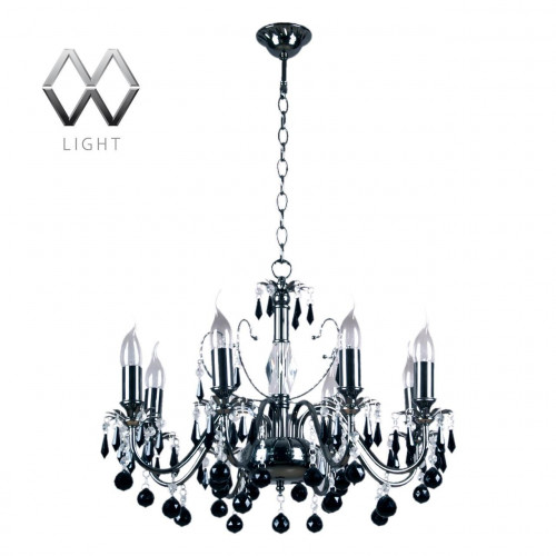подвесная люстра mw-light барселона 313010208 черная в Иваново