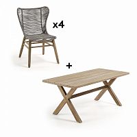 комплект мебели pack 621 brilliant стол + 4 стула от la forma (ex julia grup) в Иваново