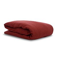 пододеяльник изо льна бордового цвета essential 150х200 в Иваново