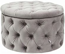 kare design пуф desire, коллекция "желание" 73*46*73, бархат, полиуретан, сосна, серый в Иваново