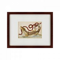 картина: surinam caiman biting south american false coral snake, 1701 в Иваново