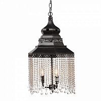 люстра подвесная черная с хрустальными подвесками chandelier в Иваново