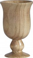 ваза кубок деревянная 13,5х18 см goblet в Иваново