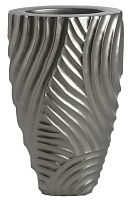 ваза с объемным рельефом 72 см frost pattern серая в Иваново