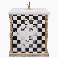 Тумба с раковиной Эксельсиор Снег Fornasetti