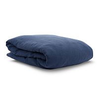 пододеяльник изо льна темно-синего цвета essential 150х200 в Иваново