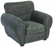 кресло san francisco denim armchair серое в Иваново