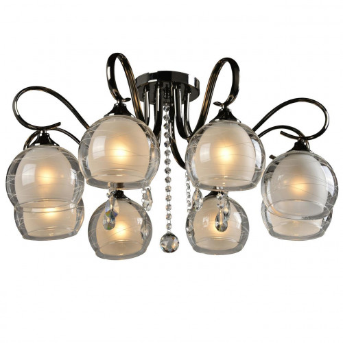 потолочная люстра idlamp merinella 877/8pf-darkchrome в Иваново