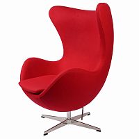 кресло arne jacobsen темно-красное в Иваново