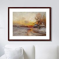 картина: winter sunset, 1913г. в Иваново