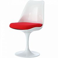 стул eero saarinen style tulip chair красная подушка в Иваново