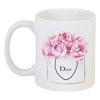 кружка с рисунком dior peonies в Иваново