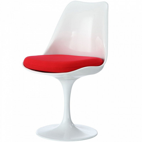 стул eero saarinen style tulip chair красная подушка в Иваново