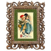 репродукция старинной рождественской гравюры best wishes в Иваново