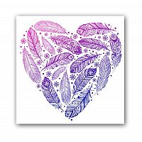 постер heart а4 (фиолетовый) в Иваново