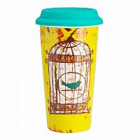термостакан с силиконовой крышкой bird in cage в Иваново