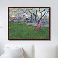 картина: view of arles with trees in blossom, 1889г. в Иваново